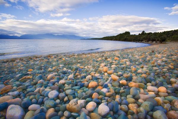 South Island Rocky shore of Lake Te Anau